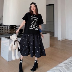 L-3XL大きいサイズワンピース