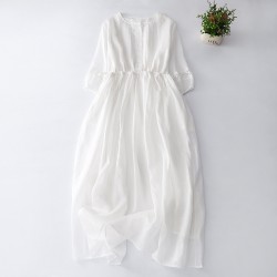 M-2XL大きいサイズワンピース