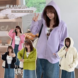 XL-5XL大きいサイズジップパーカー