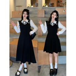 L-4XL大きいサイズワンピース（2タイプ：ショート丈、ロング丈）