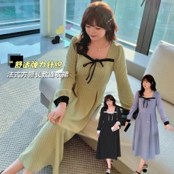 普通  秋  XL-4XL大きいサイズワンピース 普通  秋  XL-4XL大きいサイズワンピース